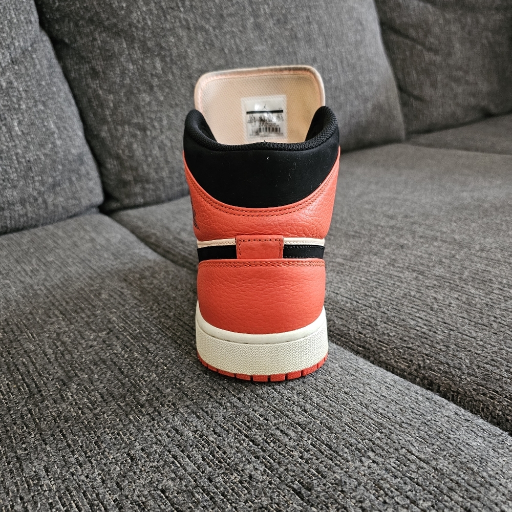 Nike Jordan 1 Mid Se Team Orange Shattered 852542 800 - Picture 6 of 12